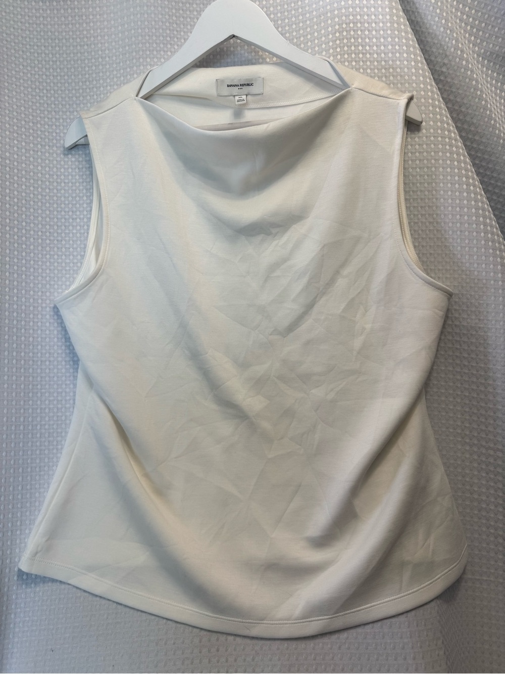 Banana Republic Cream Ponte Sleeveless Tank Top